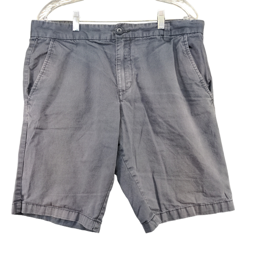 French Connection Mens Chino Shorts Gray Size 34 Slash Pockets